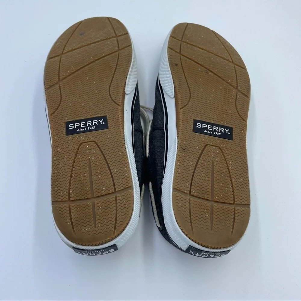 Sperry Top Slider Cloth Boat Shoes Sz 12